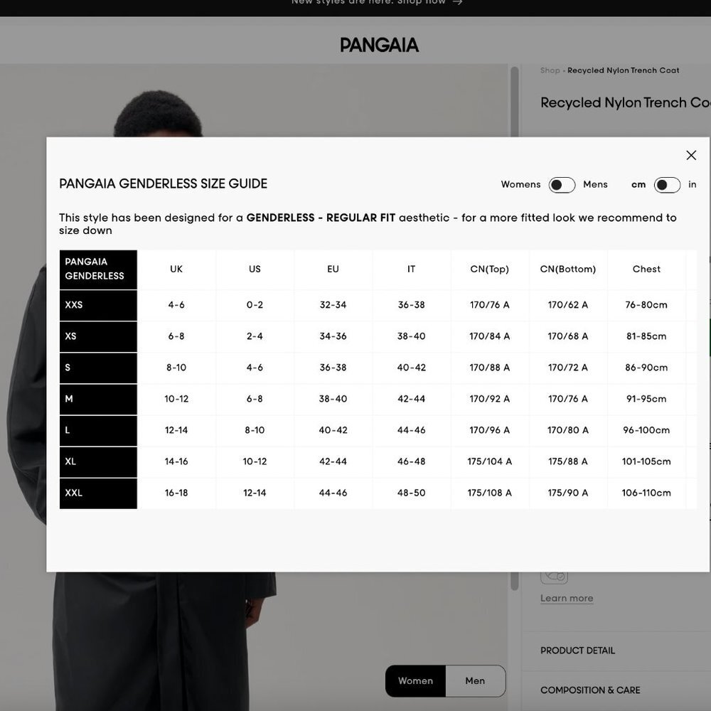 PANGAIA Recycled Nylon Trench Coat - Picture 9 of 9